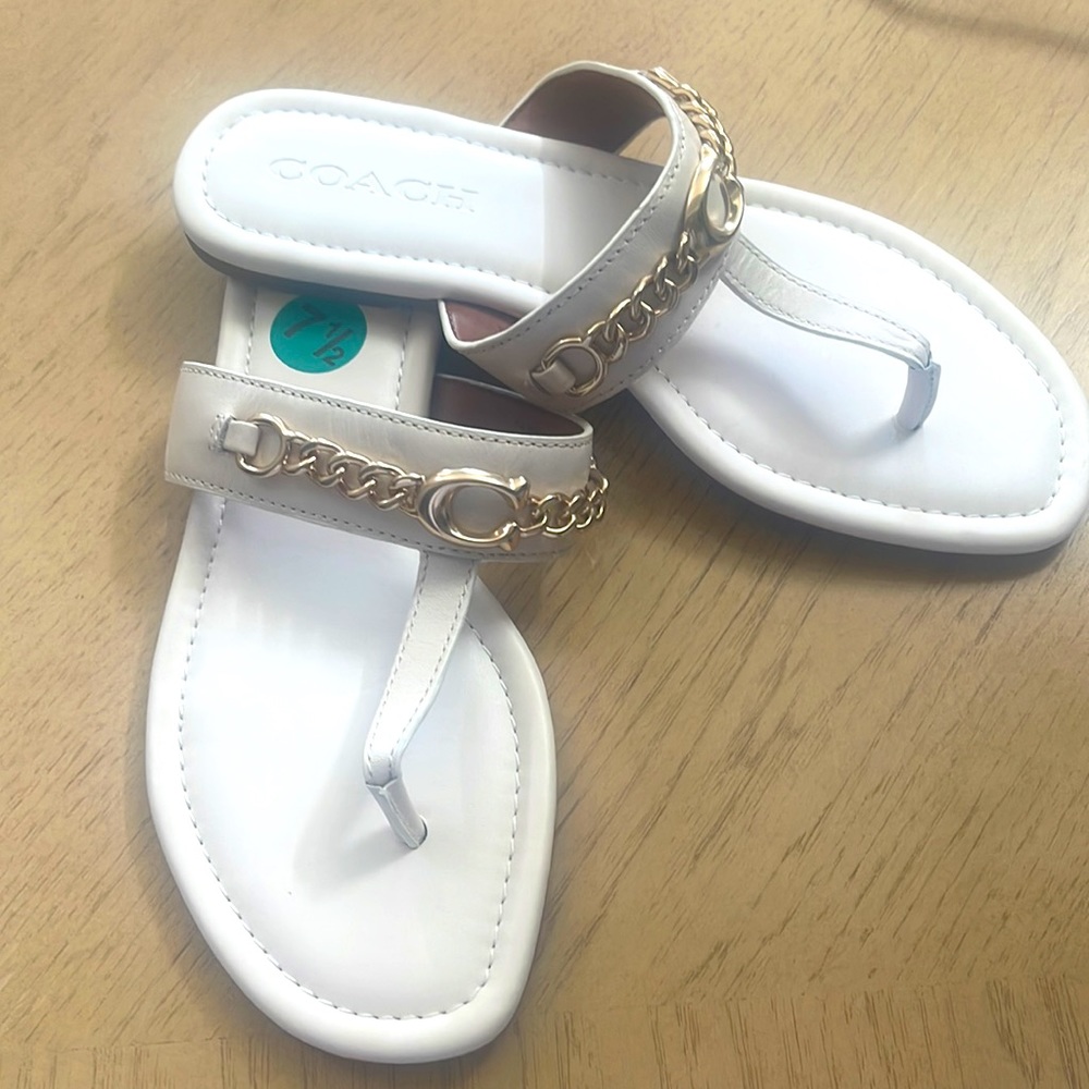 COACH THONG SHOE WITH CHAINED, C FRONT LETTER - Picture 2 of 6